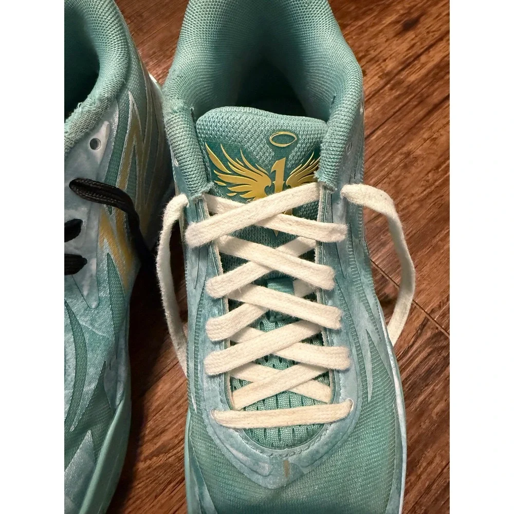 Puma MB.02 LaMelo Ball Phenom Teal Basketball Shoes 378284-01 Mens 8 Womens 9.5‎